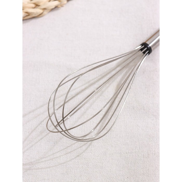 Венчик для взбивания Доляна &laquo;Помощник&raquo;, 24&times;6 см, цвет серебристый