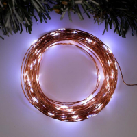 Гирлянда «Нить» 20 м роса, IP20, медная нить, 200 LED, свечение белое, 12 В Гирлянда «Нить» 20 м роса, IP20, медная нить, 200 LED, свечение белое, 12 В