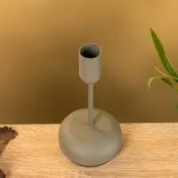 Подсвечник на 1 свечу текстурный "Графит" 8х8х15,5 см