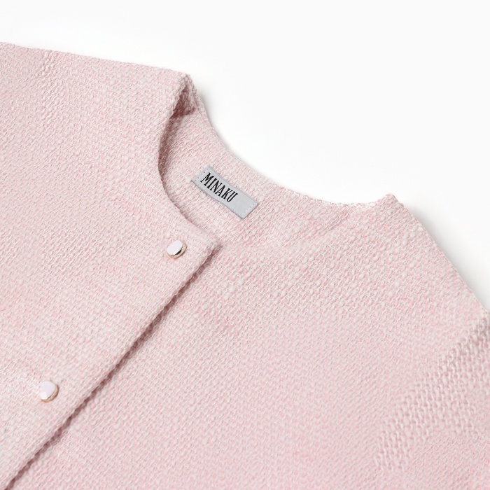 Жакет для девочки, MINAKU :Party Dress, цвет розовый, рост 128 см Жакет для девочки, MINAKU :Party Dress, цвет розовый, рост 128 см