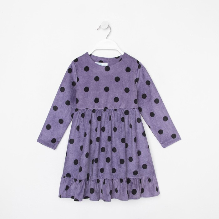 Платье детское KAFTAN Платье детское KAFTAN "Горох", р. 30 (98-104), сиреневый