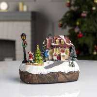 Светодиодная фигура &laquo;Дети во дворе&raquo; 17.5 &times; 13 &times; 10 см, полистоун, батарейки ААх3 (не в комплекте), свечение мульти