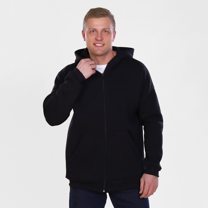 Толстовка мужская НАЧЁС, цвет чёрный, размер 50 Толстовка мужская НАЧЁС, цвет чёрный, размер 50