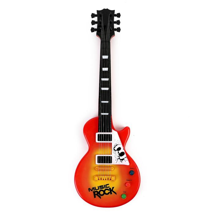 Музыкальная игрушка-гитара &laquo;Электро&raquo;, световые и звуковые эффекты, работает от батареек
