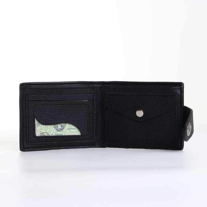 Портмоне мужское на магните, цвет чёрный Портмоне мужское на магните, цвет чёрный