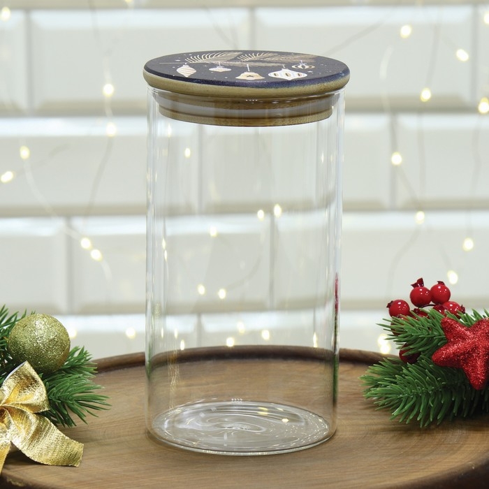 Новый год. Банка для хранения &laquo;Время чудес&raquo;, 700 мл