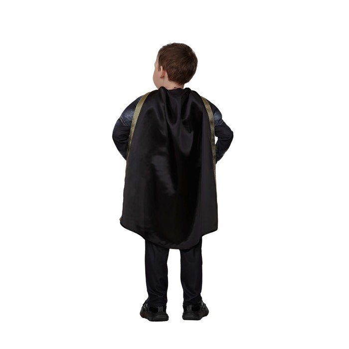 Карнавальный костюм супергерой &laquo;Чёрный Адам&raquo;, с мускулами, р. 32, рост 128 см