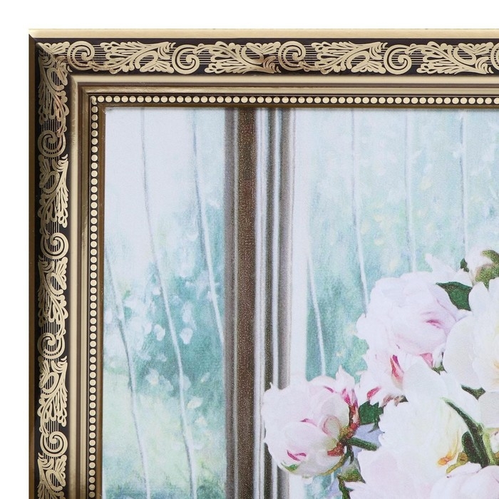 Картина Картина "Букет на столе" 56*76 см, рама микс