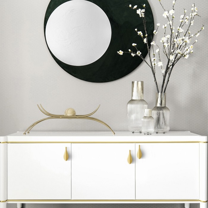 Ручка-скоба CAPPIO "Лепесток" RSC017, м/о 32 мм, 88х30 мм, цвет сатиновое золото