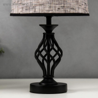 Лампа настольная 16229/1BK Е27 40Вт черный 25х25х42 см Лампа настольная 16229/1BK Е27 40Вт черный 25х25х42 см
