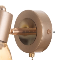 Бра "Джуди" 1х60Вт Е14 Золото 21х10х19см Бра "Джуди" 1х60Вт Е14 Золото 21х10х19см