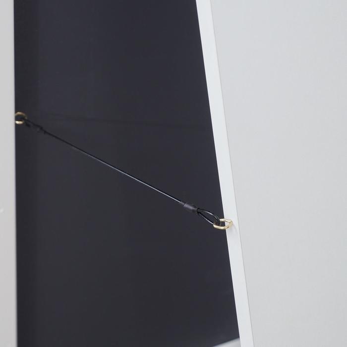 Зеркало Зеркало "Оливер", напольное, 33х120 см, в белой раме