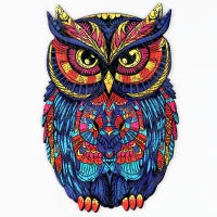 Пазлы деревянные фигурные «Сова», 160 элементов Пазлы деревянные фигурные «Сова», 160 элементов