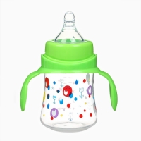 Бутылочка для кормления Ø50мм ШГ, +0мес., 150мл, цвет зеленый Бутылочка для кормления Ø50мм ШГ, +0мес., 150мл, цвет зеленый