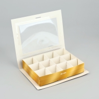 Коробка под 12 конфет с ячейками &laquo;Дерево&raquo; 18.5 х 13.5 х 3.5 см