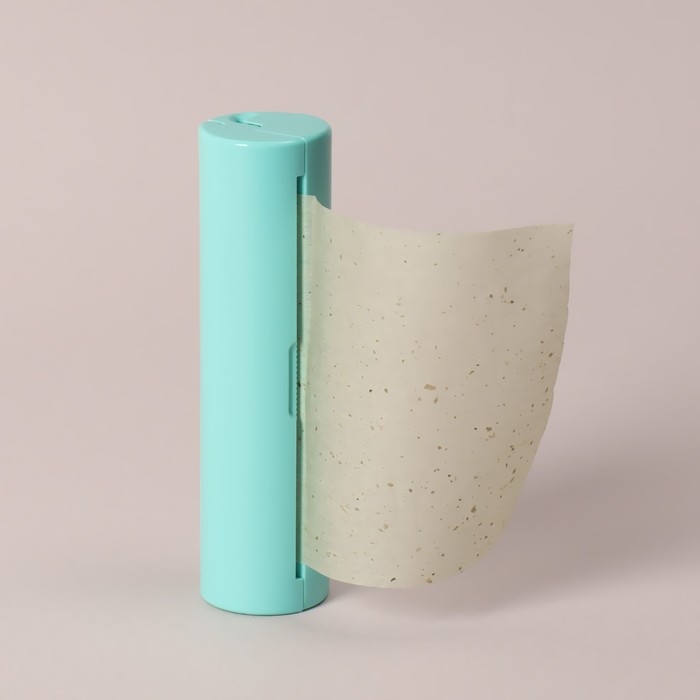 Салфетки матирующие, в рулоне, d = 2,4 &times; 9 см, 7 м, цвет зелёный