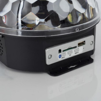 Световой прибор «Хрустальный шар» 17.5 см, динамик, свечение мульти, 220 В Световой прибор «Хрустальный шар» 17.5 см, динамик, свечение мульти, 220 В