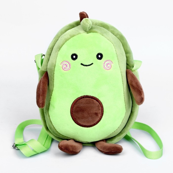Сумка детская плюшевая &laquo;Авокадо&raquo;, 25х7х20 см