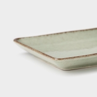 Блюдо фарфоровое Pearl, 18&times;13 см, цвет мятный