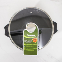 Казан &laquo;Гранит Stаr&raquo;, 5 л, стеклянная крышка, литые ручки, антипригарное покрытие, цвет серый