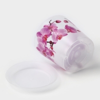 Горшок для орхидей с поддоном &laquo;Деко&raquo;, 1,2 л