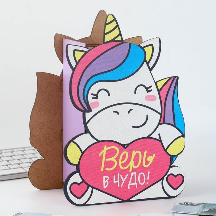 Копилка деревянная &laquo;Единорог&raquo;