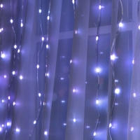 Умная гирлянда «Занавес» 2 × 1.5 м роса, IP20, серебристая нить, 300 LED, пульт ДУ, приложение, свечение RGB, USB Умная гирлянда «Занавес» 2 × 1.5 м роса, IP20, серебристая нить, 300 LED, пульт ДУ, приложение, свечение RGB, USB