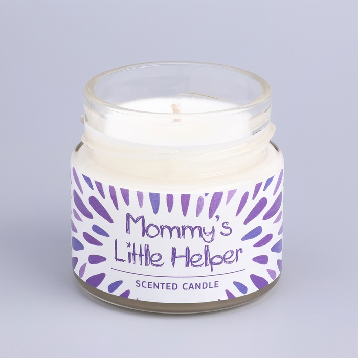 Свеча ароматическая в банке "Цветочная пудра", совый воск, 80 г