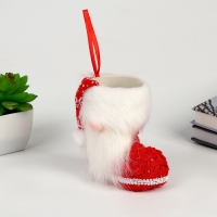 Новый год! Конфетница &laquo;Сапожок. Дед Мороз&raquo;