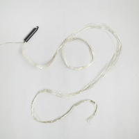 Гирлянда &laquo;Конский хвост&raquo; 10 нитей по 2 м, IP20, серебристая нить, 200 LED, свечение мульти, 12 В