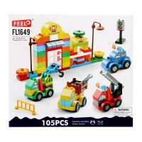 Конструктор Город &laquo;Заправка&raquo;, 105 деталей