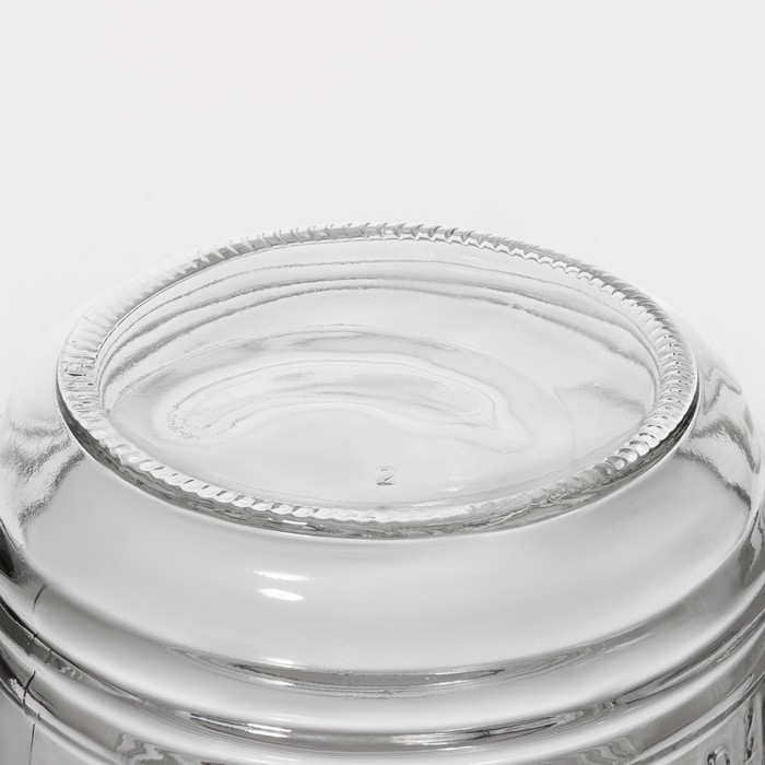 Банка стеклянная для хранения сыпучих продуктов Доляна &laquo;Уют&raquo;, 2,1 л, 12&times;19 см, с бугельным замком