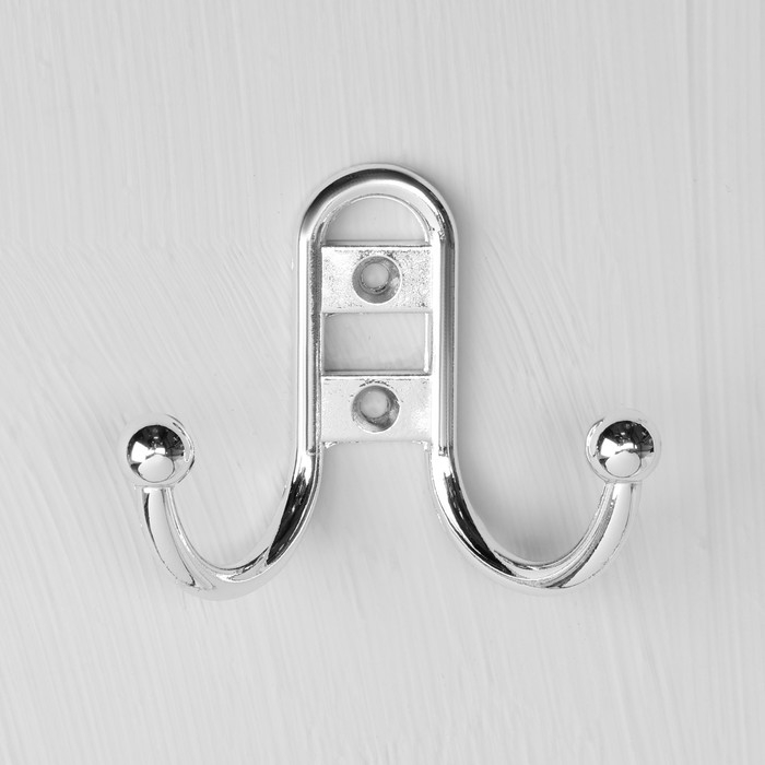 Крючок-вешалка №13, хром глянец, 100 шт.