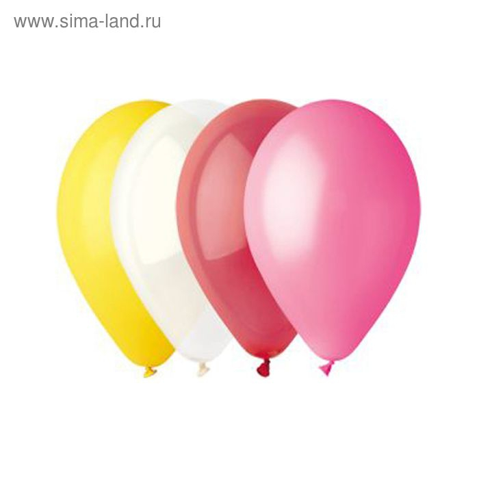 Шар латексный 7", пастель, водяные бомбочки, набор 100 шт., цвета МИКС