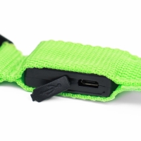 Ошейник с подсветкой, зарядка от USB, размер S, ОШ 34-41 см, 3 режима, зелёный Ошейник с подсветкой, зарядка от USB, размер S, ОШ 34-41 см, 3 режима, зелёный