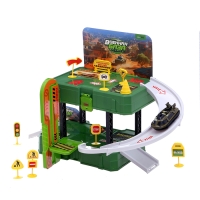 Парковка &laquo;Военная база&raquo;, 1 машинка, 8 дорожных знаков, 31 деталь