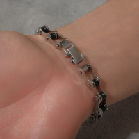 Браслет мужской &laquo;Атлант&raquo; оковы, цвет серебро, 22 см