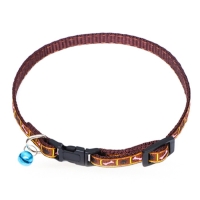 Ошейник двухслойный с фастексом "Косточки и лапки", 30 х 1 см, коричневый Ошейник двухслойный с фастексом "Косточки и лапки", 30 х 1 см, коричневый