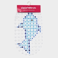 Коврик противоскользящий в ванну на присосках Доляна &laquo;Дельфин&raquo;, для детей, 35&times;65 см