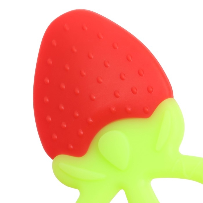 Прорезыватель силиконовый &laquo;Клубничка&raquo;, Крошка Я