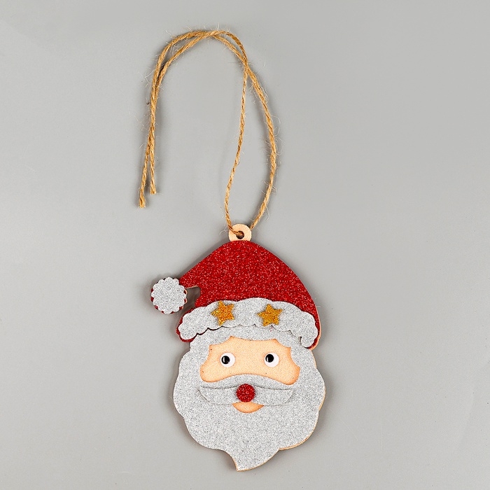 Украшение новогоднее из EVA "Дед мороз" на клеевой основе