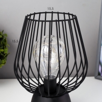 Ночник "Арти" LED от батареек 3хАА черный 15х15х25 см RISALUX Ночник "Арти" LED от батареек 3хАА черный 15х15х25 см RISALUX