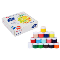 Краска по ткани, набор 16 цветов х 15 мл, ЗХК "Я - Художник!", акриловая на водной основе (228411819) Краска по ткани, набор 16 цветов х 15 мл, ЗХК "Я - Художник!", акриловая на водной основе (228411819)