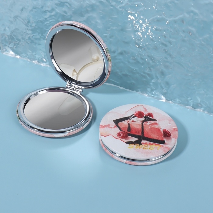 Зеркало складное &laquo;BEAUTY&raquo;, с увеличением, d = 7 см, рисунок МИКС