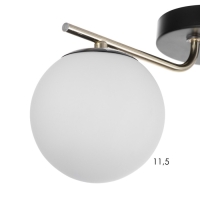 Люстра "Скарлет" 2х40Вт Е27 Чёрный, золото 33х13,5х16см Люстра "Скарлет" 2х40Вт Е27 Чёрный, золото 33х13,5х16см