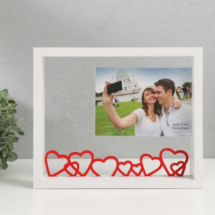 Фоторамка МДФ 10х15 см "История любви" 23,7х4х20 см