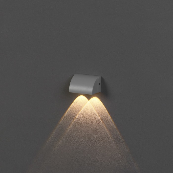 Светильник фасадный &laquo;Каскад&raquo;, FSD-094, 2 Вт, 3000К, 2 луча, IP65, 220 В, металл, белый