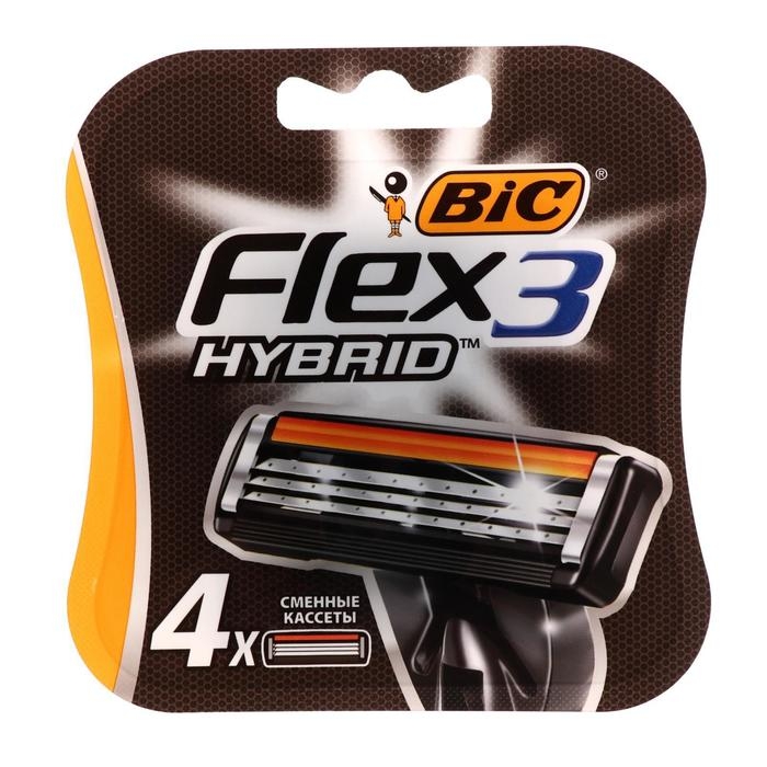 Сменные кассеты BIC Hybrid 3 Flex, 3 лезвия, 4 шт.