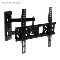 Кронштейн Kromax PIXIS-XS, для ТВ, наклонно-поворотный, 22-55", 95-423 мм от стены, черный