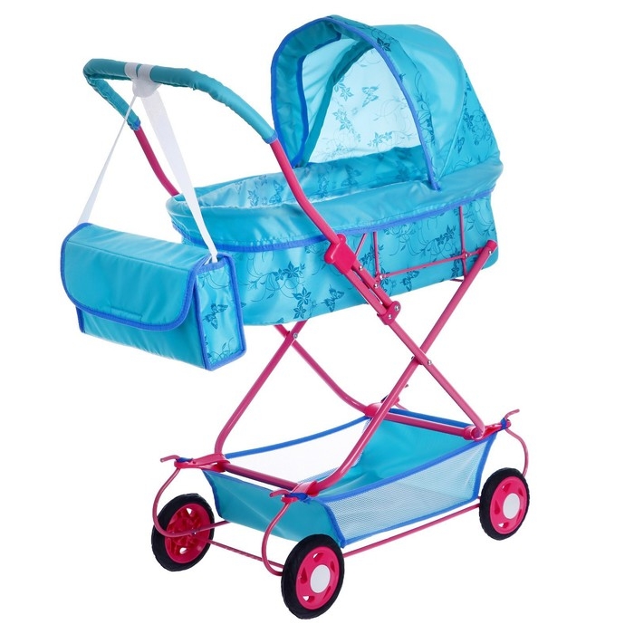 Коляска кукольная № 7, цвета МИКС